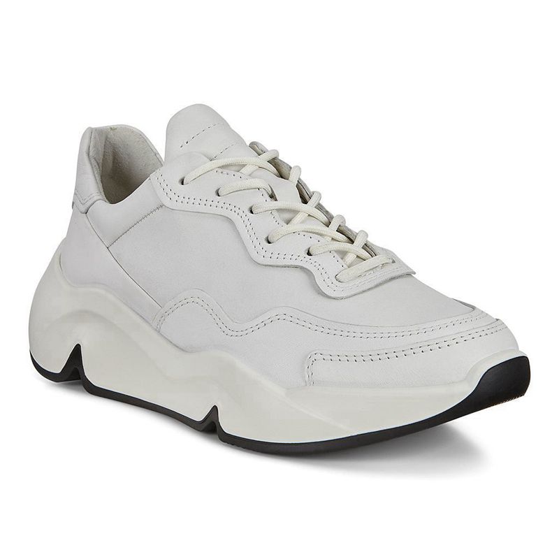 Women Flats Ecco Chunky W - Sneakers White - India EFNDXC524